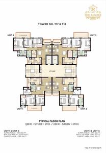 Project Image of 837.0 - 3637.0 Sq.ft 1 BHK Apartment for buy in Omaxe The Resort