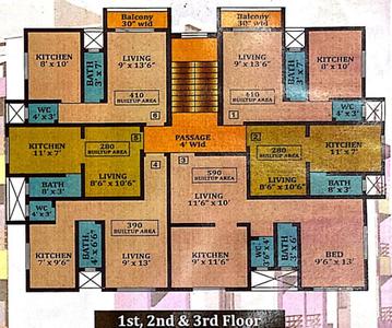 Project Image of 375 Sq.ft 1 RK Apartment / Flat for sale in Bhiwandi for Rs. 1400000