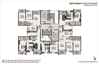 Project Image of 837.0 - 1214.0 Sq.ft 2 BHK Apartment for buy in Nyati Esteban II