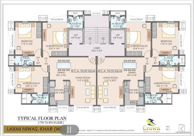 Project Image of 599.98 - 990.82 Sq.ft 3 BHK Apartment for buy in Khar Laxmi Nivas