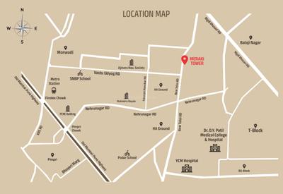 Project Image of 693.74 - 884.04 Sq.ft 2 BHK Apartment for buy in Cubic Meraki Tower