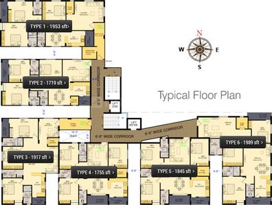 Project Image of 1602.0 - 1989.0 Sq.ft 3 BHK Apartment for buy in EAPL Shri Tirumala Prestige 