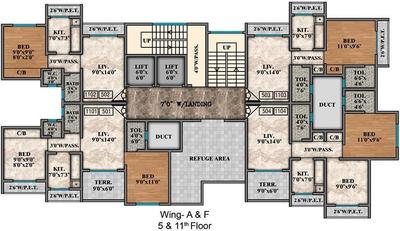 Project Image of 297.0 - 465.0 Sq.ft 1 BHK Apartment for buy in Mayfair Vishwaraja A B F And G