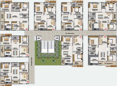 Project Image of 1095.0 - 1710.0 Sq.ft 2 BHK Apartment for buy in Kamala Amulya Heights