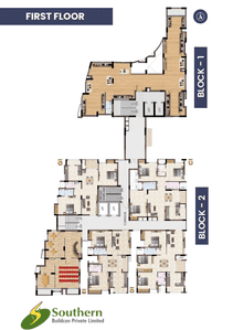 Project Image of 1253.21 - 1538.01 Sq.ft 2 BHK Apartment for buy in Southern BVK Brindhavan
