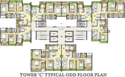 Project Image of 390.19 - 1044.1 Sq.ft 1 BHK Apartment for buy in West Pioneer Metro Grande Tower C And D