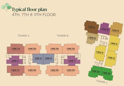 Project Image of 1248.32 - 1889.34 Sq.ft 2 BHK Apartment for buy in Times Residency