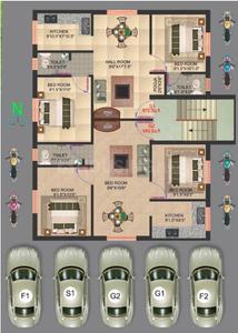 Project Image of 592.0 - 1275.0 Sq.ft 1 BHK Apartment for buy in Sri Perumal
