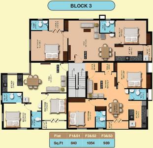 Project Image of 840.0 - 1249.0 Sq.ft 2 BHK Apartment for buy in Sumangali Gajendran Enclave