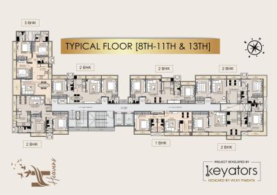 Project Image of 491.0 - 852.0 Sq.ft 1 BHK Apartment for buy in Keyators Heavens