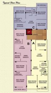 Project Image of 1070.0 - 1277.0 Sq.ft 3 BHK Apartment for buy in Sweet Niharkana Lake View