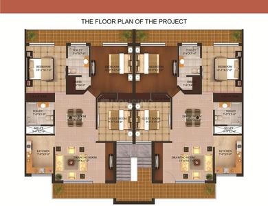Project Image of 0.0 - 1605.0 Sq.ft 3 BHK Apartment for buy in Emerging India Heights II