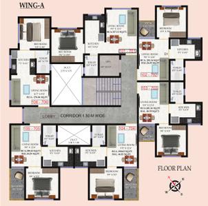 Project Image of 227.23 - 358.12 Sq.ft 1 RK Apartment for buy in Eskcays Paarshvanath 