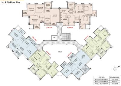 Project Image of 477.0 - 1320.0 Sq.ft 1 BHK Apartment for buy in Chirag Grande View 7 Phase 1 Building A to Phase 2 Building C