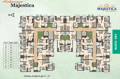 Project Image of 379.0 - 1488.0 Sq.ft 1 BHK Apartment for buy in Majestica
