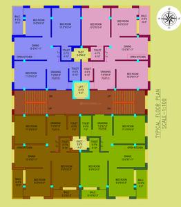 Project Image of 1055.0 - 1066.0 Sq.ft 3 BHK Apartment for buy in Rudra Apartment Phase 4