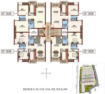 Project Image of 580.0 - 1400.0 Sq.ft 1 BHK Apartment for buy in Prince Village