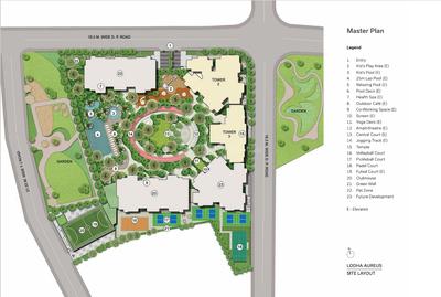 Project Image of 1158.0 - 2343.0 Sq.ft 3 BHK Apartment for buy in Lodha Aureus