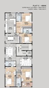 Project Image of 1300.0 - 2600.0 Sq.ft 3 BHK Apartment for buy in Sreerosh Plumeria