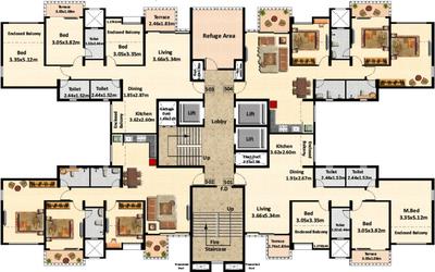 Project Image of 631.52 - 935.06 Sq.ft 2 BHK Apartment for buy in Nyati Elysia IV
