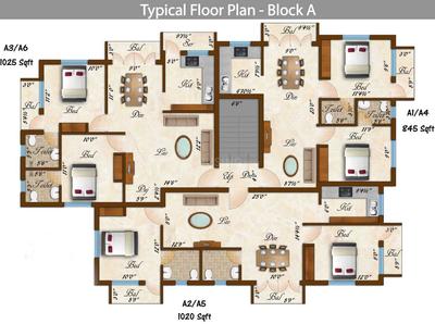 Project Image of 1020.0 - 1300.0 Sq.ft 2 BHK Apartment for buy in Rams Sarovar