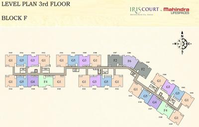 Project Image of 1055.0 - 1060.0 Sq.ft 3 BHK Apartment for buy in Mahindra Iris Court