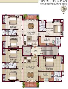 Project Image of 1185.0 - 1260.0 Sq.ft 3 BHK Apartment for buy in Fomra North Nest