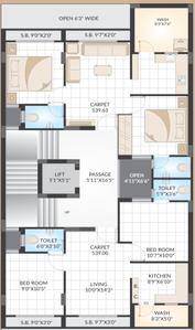 Project Image of 0.0 - 396.54 Sq.ft 2 BHK Apartment for buy in Akshat Homes