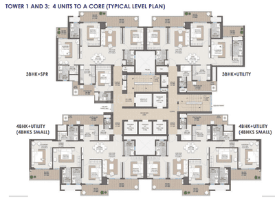 Project Image of 2180.0 - 3564.819 Sq.ft 3 BHK Apartment for buy in Levante Residences
