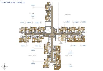 Project Image of 1097.0 - 4131.0 Sq.ft 2 BHK Apartment for buy in Northern Lights By Puravankara KVN