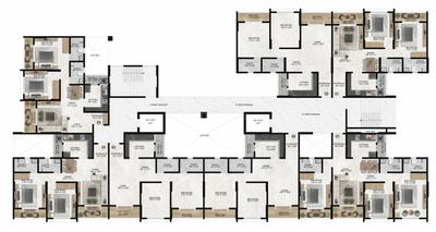 Project Image of 813.0 - 1390.0 Sq.ft 2 BHK Apartment for buy in Nesterra