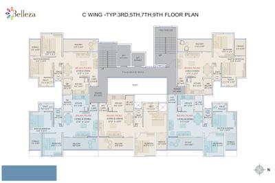 Project Image of 755.0 - 807.0 Sq.ft 2 BHK Apartment for buy in Vishal Belleza C Wing