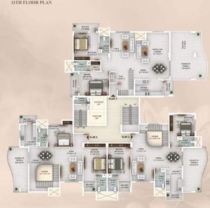 Project Image of 1670.0 - 4340.0 Sq.ft 3 BHK Apartment for buy in Amvisha Siddharth Lotus