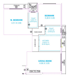 Project Image of 406.23 - 612.04 Sq.ft 1 BHK Apartment for buy in Friya Mahavir Shubh