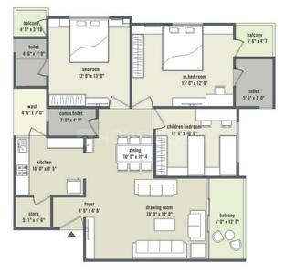 Project Image of 1450.0 - 2070.0 Sq.ft 3 BHK Apartment for buy in Arise Ample