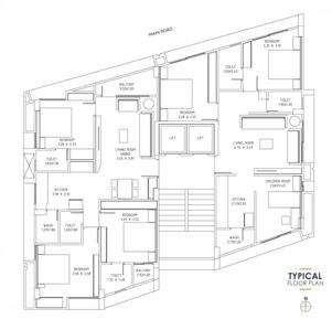 Project Image of 699.22 - 796.1 Sq.ft 3 BHK Apartment for buy in Mahavir Shantam Sapphire