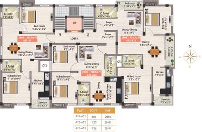 Project Image of 720.0 - 926.0 Sq.ft 2 BHK Apartment for buy in GP Magnolia
