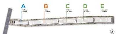Project Image of 1505.25 - 2327.49 Sq.ft 3 BHK Apartment for buy in SS Skywalk Towers