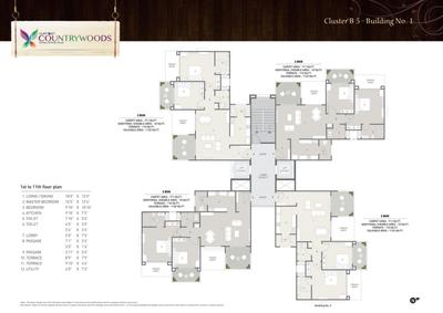Project Image of 609.0 - 721.0 Sq.ft 2 BHK Apartment for buy in Hubtown Countrywoods Building 1