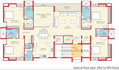 Project Image of 0.0 - 2368.0 Sq.ft 4 BHK Apartment for buy in R R Prabhu Royal Residency