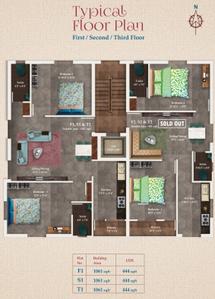 Project Image of 881.0 - 1061.0 Sq.ft 2 BHK Apartment for buy in KVRs Sree Kamadhenu