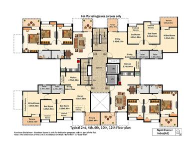 Project Image of 499.0 - 997.0 Sq.ft 2 BHK Apartment for buy in Nyati Evara I