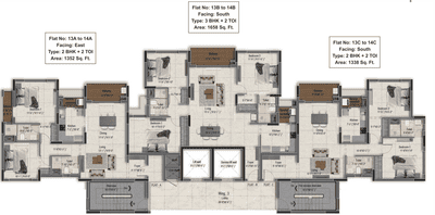 Project Image of 1338.0 - 3443.0 Sq.ft 2 BHK Apartment for buy in VGN Kensington Towers