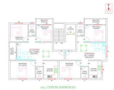 Project Image of 897.0 - 1126.0 Sq.ft 2 BHK Apartment for buy in Asquare Enclave