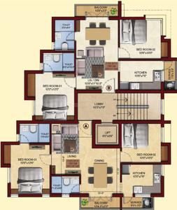 Project Image of 1006.0 - 1042.0 Sq.ft 2 BHK Apartment for buy in VGN Derbyshire