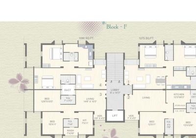 Project Image of 760 Sq.ft 1 BHK Apartment / Flat for sale in Vejalpur for Rs. 3400000