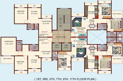 Project Image of 720.0 - 1410.0 Sq.ft 1 BHK Apartment for buy in Happy Home Sarvodaya Enclave