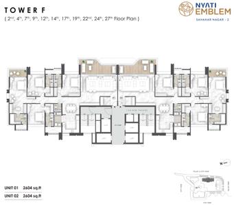 Project Image of 0.0 - 2600.0 Sq.ft 4 BHK Apartment for buy in Nyati Emblem