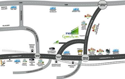 Project Image of 580.0 - 1408.0 Sq.ft 2 BHK Apartment for buy in TVS Emerald GreenAcres