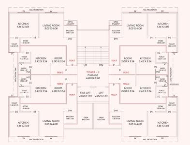 Project Image of 583.83 - 595.78 Sq.ft 2 BHK Apartment for buy in Zillion Sanskrut